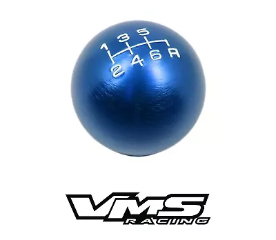 Vms Racing Blue Round Cnc Billet Gear Lever Shift Knob For Mitsubishi 6 Speed • $19.95