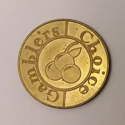 Gamblers Choice Slot Machine Amusement Token 25mm • $7.95