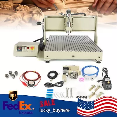 2200W 4Axis 6090 Router Engraver CNC Mill Drill Carving Machine USB + Handwheel • $2108.07