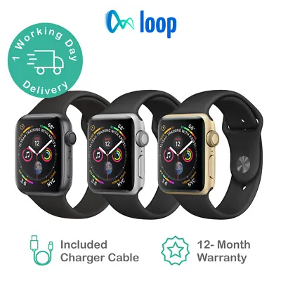 $184 • Buy Apple Watch Series 4 Alu WiFi Cellular Unlocked *All Colours* - Good
