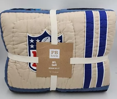 NEW Pottery Barn Teen NFL Logos Quilt TWIN • $239.99