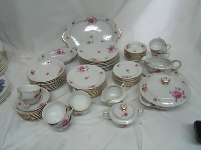 Eschenbach 66 Pieces Chrysanthemum Service For 8 W/ Serving Pieces VGC US Zone • $199.99