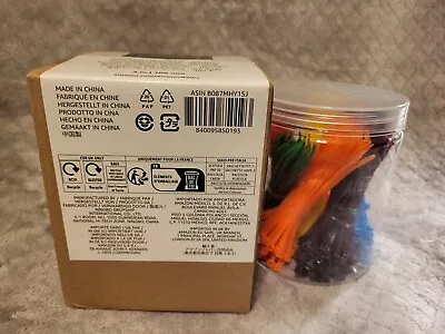 480 PC Pack - 4  Multi Colored 18 LBS Zip Nylon Cable Cord Wire Tie Strap UL. • $9