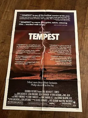 Tempest  - Original  1sheet Movie Poster - Cassavetes - Mazursky - Rowlands • $25