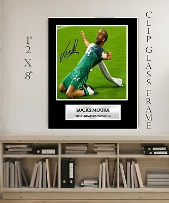 Lucas Moura Spurs Signed Framed A4 A3 Clip Glass Frame • $22.39