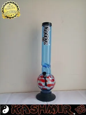 Chongz  Gurdas Man  Ice Acrylic Tobacco Bong Waterpipe 40cm -Choose Color • £19.95