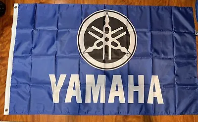 Yamaha Factory Racing Team Flag Garage Sign Banner Motorcycle Bike Moto GP New • $16
