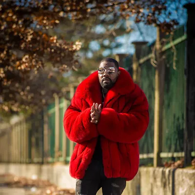 Men Hip Hop Style Natural Real Fox Fur Coat Overcoat Winter Warm Outerwear Lapel • $872.63