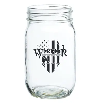 16oz Mason Jar Drinking Glass • $15.99