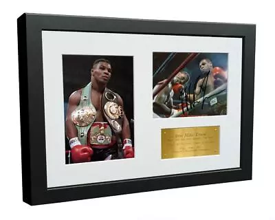 Signed Mike Tyson 'YOUNGEST CHAMPION' Photo Photograph Autograph Picture Frame G • £25