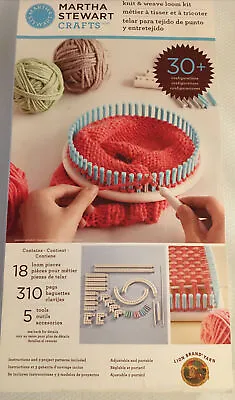 Martha Stewart Crafts New Knit And Weave Loom Kit Knitting And Weave Kit Nip • $39.99