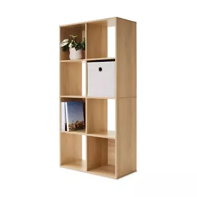 8-Cube Storage Unit Home Living Decor Organisation Bookshelf Cupboard - Oak-Look • $47.59