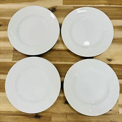 Set Of 4 Mikasa  Classic Flair   White Salad Side Bread Plate 8  Helena Uglow • $99.95