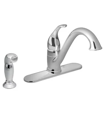 Moen CFG 67840 Camerist High-Arc 1-Handle Kitchen Faucet W/ Sidespray - Chrome • $55.98