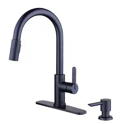 Glacier Bay Paulina Single-Handle Pull-Down Sprayer Kitchen Fauce In Matte Black • $59.95