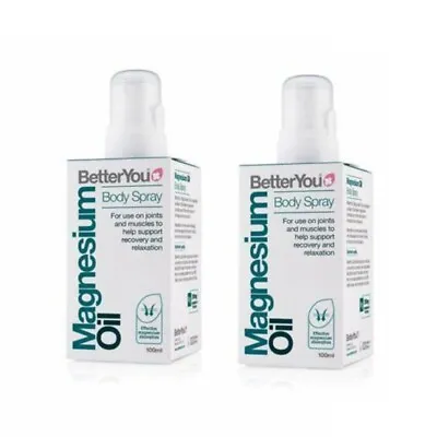 2 X Better You Magnesium Oil Spray 100ml • £15