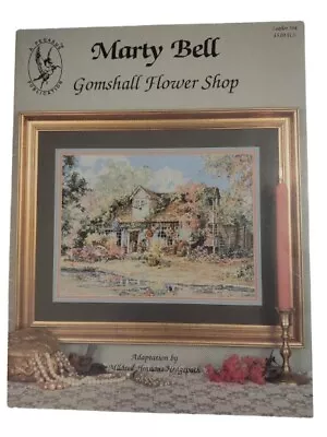 Marty Bell GOMSHALL FLOWER SHOP Cross Stitch Pattern Pegasus Leaflet 344 ©1993 • $9.99