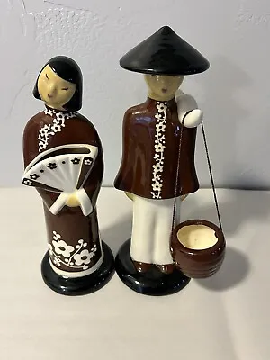  Hedi Schoop Asian Woman & Man Figurine Art  • $49.99