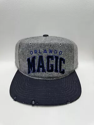 Rare Vintage 90s NBA Orlando Magic Starter Arch SnapBack Hat 100% Wool • $100
