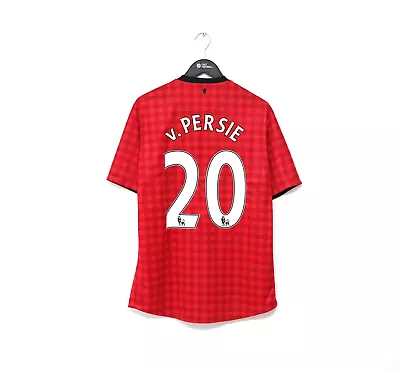 2012/13 VAN PERSIE #20 Manchester United Vintage Nike Home Football Shirt (L) • £79.99