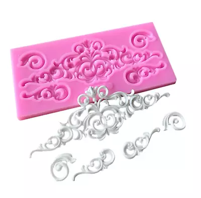 £3.98 • Buy Relief Baroque Silicone Fondant Mould Vintage Cake Sugar Paste Icing Mold DIY