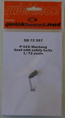 Quickboost QB 72 397 1/72 North American P-51D Mustang Seat With Belts • $20.42