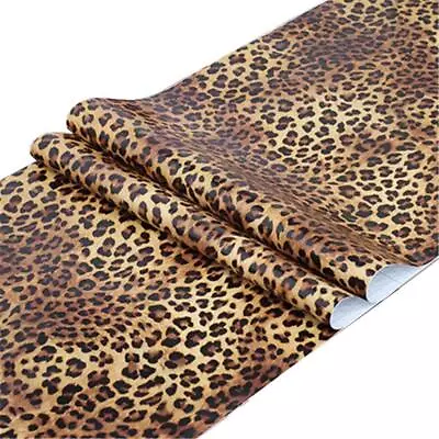 Self Adhesive Vinyl Leopard Print Shelf Liner Contact Paper For Walls Cabinets D • $17.53