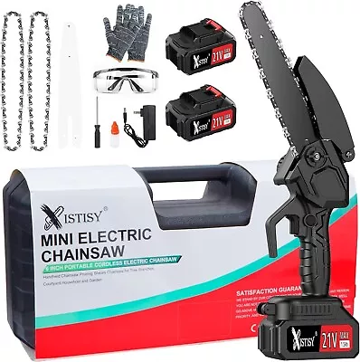 Mini Handheld Small Electric Chain Saw Cordless 6 In W Accessories • $13.50