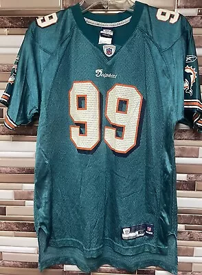 Reebok Jason Taylor #99 Miami Dolphins Nfl Football Shirt Jersey Size Youth Xl • $18.99