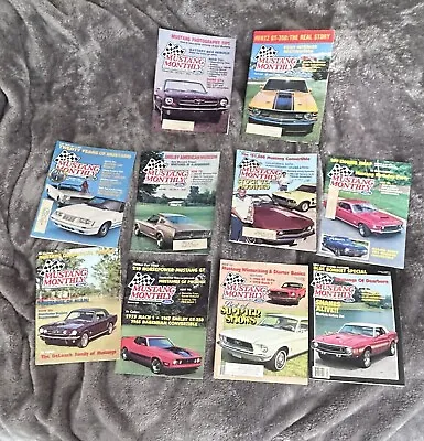 MUSTANG MONTHLY Lot Of 10 1984.  Feb Mar/Apr May June July Aug Sept Oct Nov Dec • $24