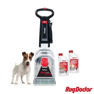 £359 • Buy Rug Doctor TruDeep Pet Carpet Cleaner With 2 X 1 Litre Detergent New