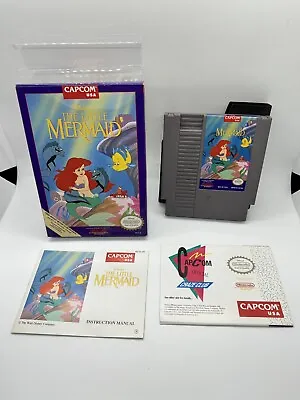 The Little Mermaid Disney Nintendo NES Complete CIB Capcom Near Mint! • $149.99