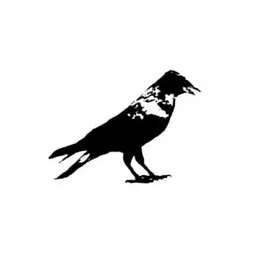 Crow UNMOUNTED Rubber Stamp Black Bird Raven #15 • $6.77