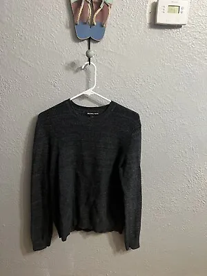 Womens Michael Kors Charcoal Gray Wool Cotton Pullover Size Large • $17.50