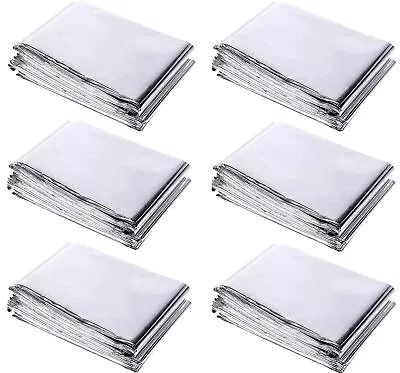 6 Pack High Silver Reflective Mylar Film Garden Greenhouse Covering Foil Sheets • $14.25