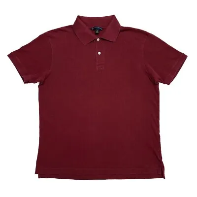 Banana Republic Vintage Polo Shirt Red Men's Medium Casual Preppy Summer • $18