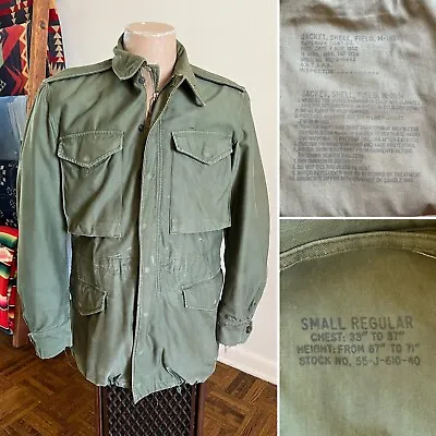 VTG 50s US Army M51 Field Jacket W/ FRIEZE LINER Sz Small Regular Shell M-1951 • $100