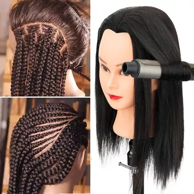 Mannequin Head Training Human Hair 100% Remy Hair Manikin Cosmetology Doll 18  • $43.65