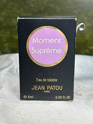 Jean Patou Moment Supreme 6ml Edt Mini Vintage Splash (new With Box) • $49.50
