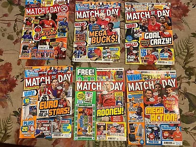 Match Of The Day Football Magazine  X 6 • £3