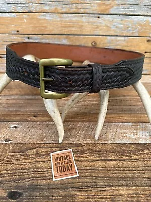 Milt Sparks Idaho City Cordovan Basket Leather Tapered Gun Belt 35.5  39.5  #1 • $299