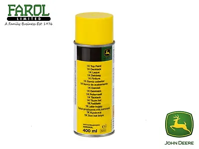 Genuine John Deere Yellow Spray Paint 400ml Tractor Mower MCF101 Aerosol • £24.15