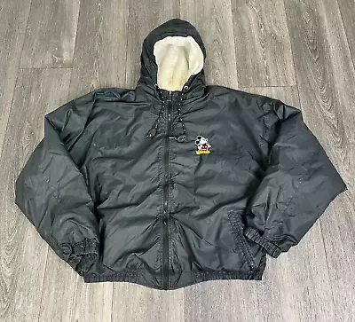 Gear For Sports Vintage 90s Mickey Mouse Black Full Zip Jacket Mens Size XXL • $47.99