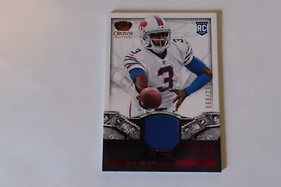 2013 Crown Royale EJ Manuel #9 RC Rookie Heirs To The Throne Patch 068/299 Bills • $2.99