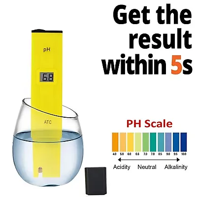 PH Meter LCD Digital Electric Tester Pen Water Hydroponics Aquarium Test Kit UK • £3.97