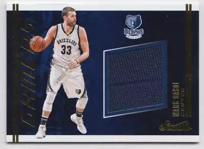 2016-17 Panini Studio Gamers Relics Jersey #14 Marc Gasol Memphis Grizzlies • $6.95