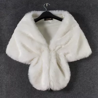 Faux Fur Scarf Collar Women's Warmer Shawl Stole Neck Scarves Wraps Gift • $20.66