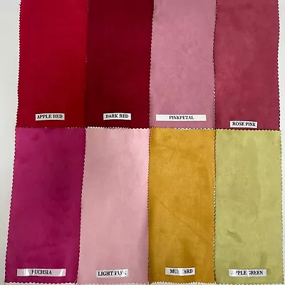 Suede Faux Fabric Upholstery 35 Colors 58  Wide By The Yards Or Sample • $9.25