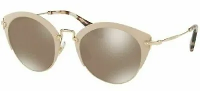 Miu Miu NOIR SMU53R 21F111 52MM Matte Light Rose/light Brown Mirror Sunglasses • $169.99