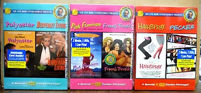 John Waters Collection POLYESTER/Pink Flamingos/HAIRSPRAY (6-DVD Set Bundle) NEW • $79.99